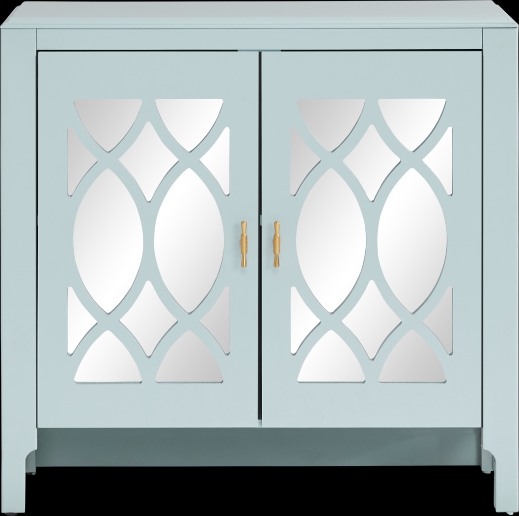 Tameran Blue 2 Door Accent Cabinet - Thumbnail - Image 1