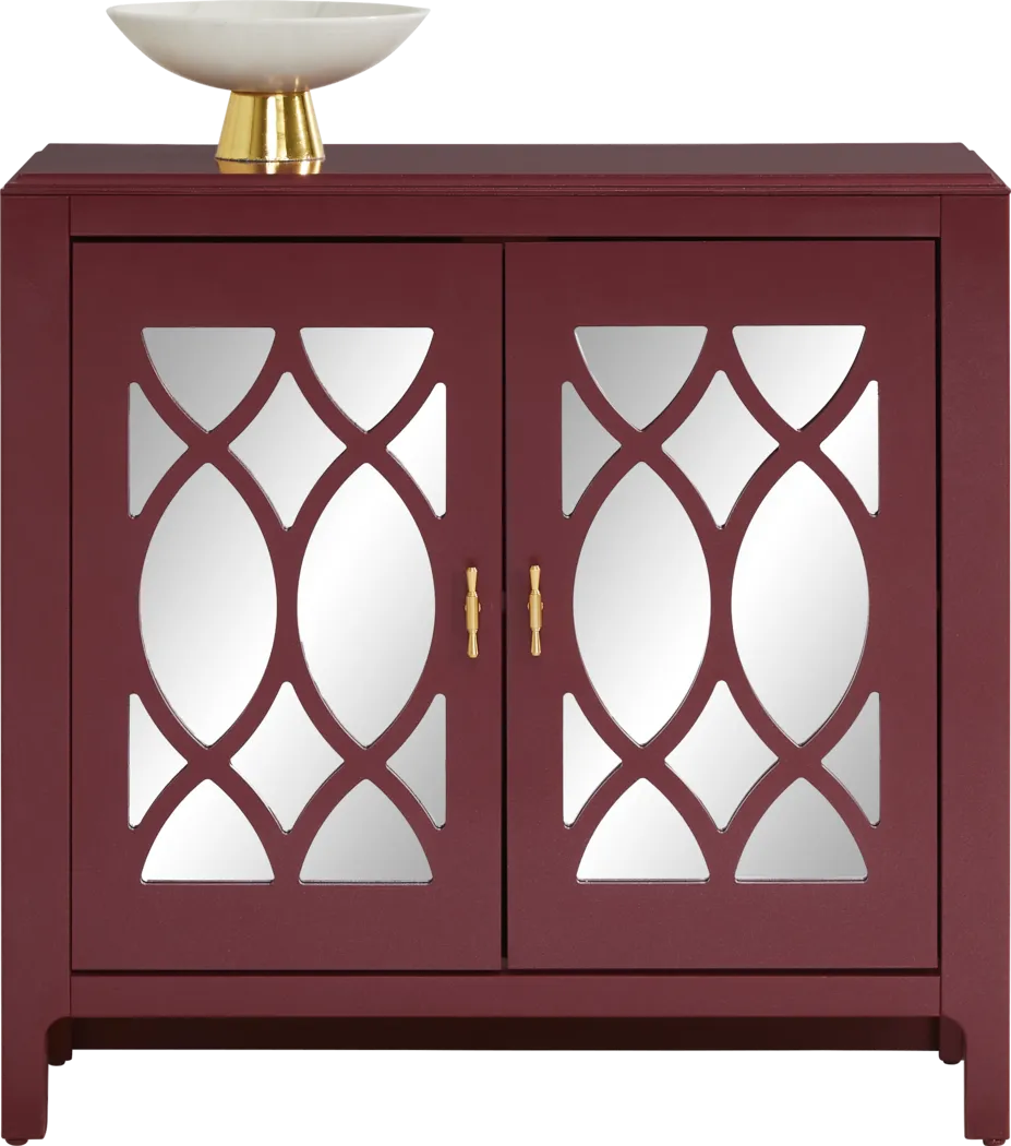 Tameran Red 2 Door Accent Cabinet - Thumbnail - Image 2