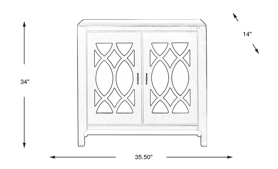 Dimension Image. Please refer to the Dimension Tab on this page for dimension details.