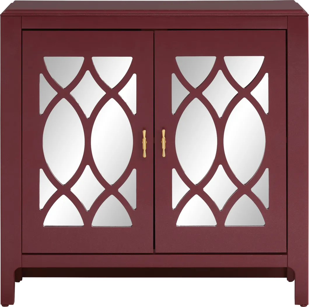 Tameran Red 2 Door Accent Cabinet - Thumbnail - Image 1