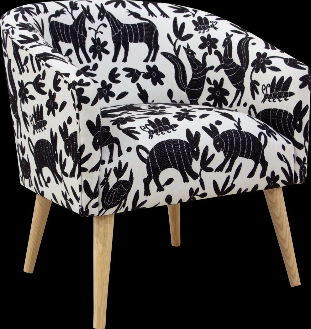 Tamesi Black Accent Chair - Thumbnail - Image 1