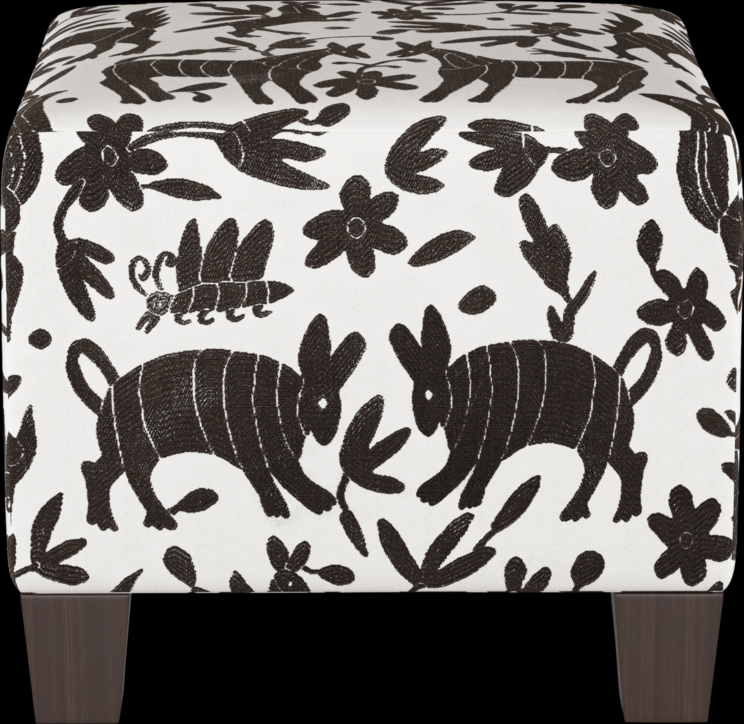 Tamesi Black Ottoman - Thumbnail - Image 2