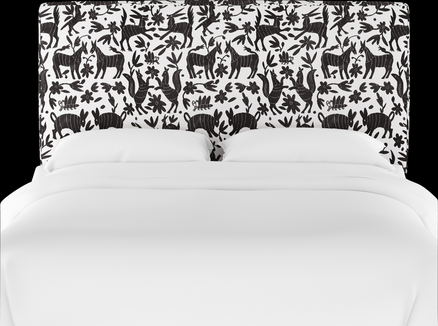 Tamesi Black Queen Upholstered Headboard - Thumbnail - Image 2