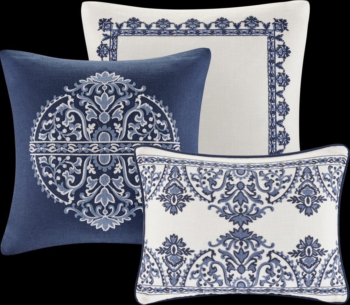 Tamia Off White 9 Pc King Comforter Set - Thumbnail - Image 9