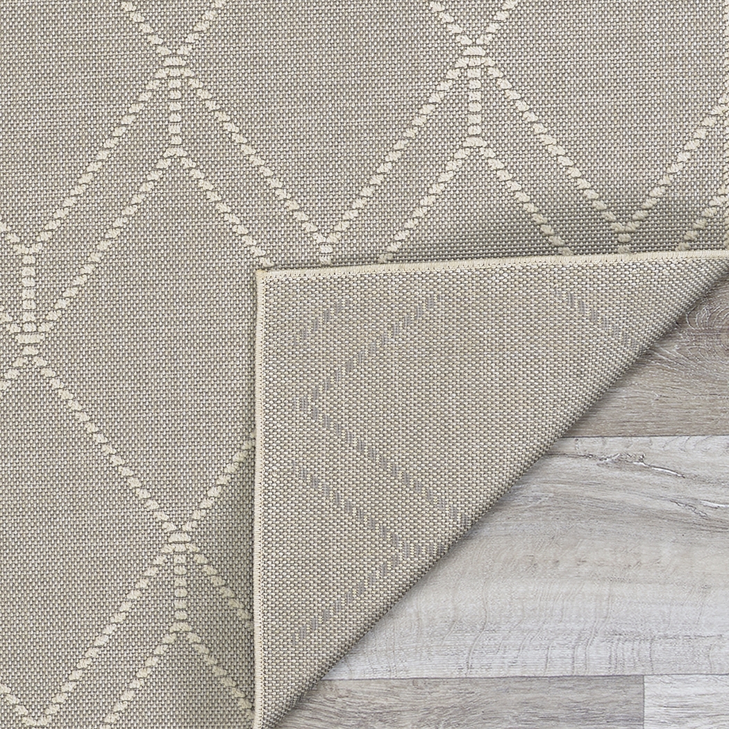 Tamiya Dove Gray 5'3 x 7'6 Indoor/Outdoor Rug - Thumbnail - Image 2