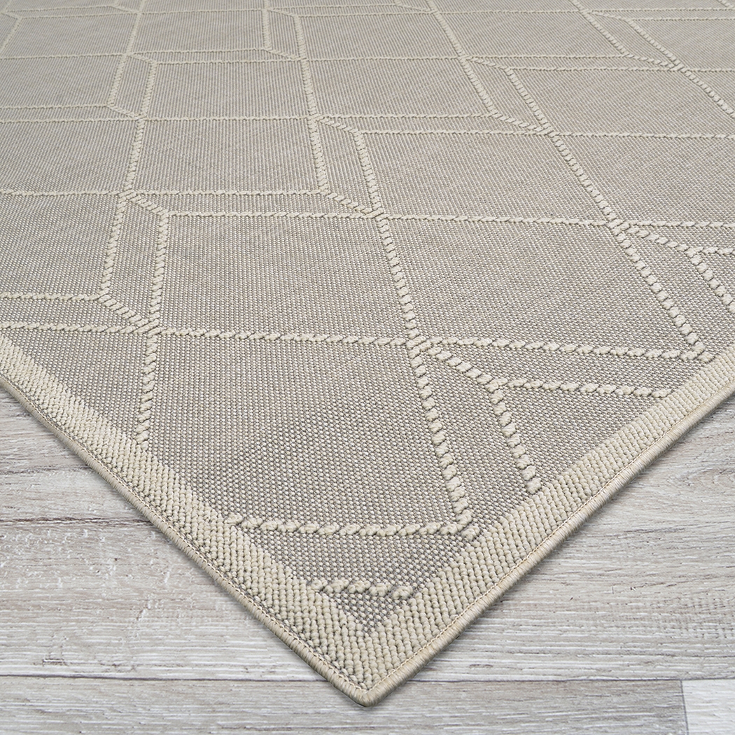 Tamiya Dove Gray 5'3 x 7'6 Indoor/Outdoor Rug - Thumbnail - Image 3
