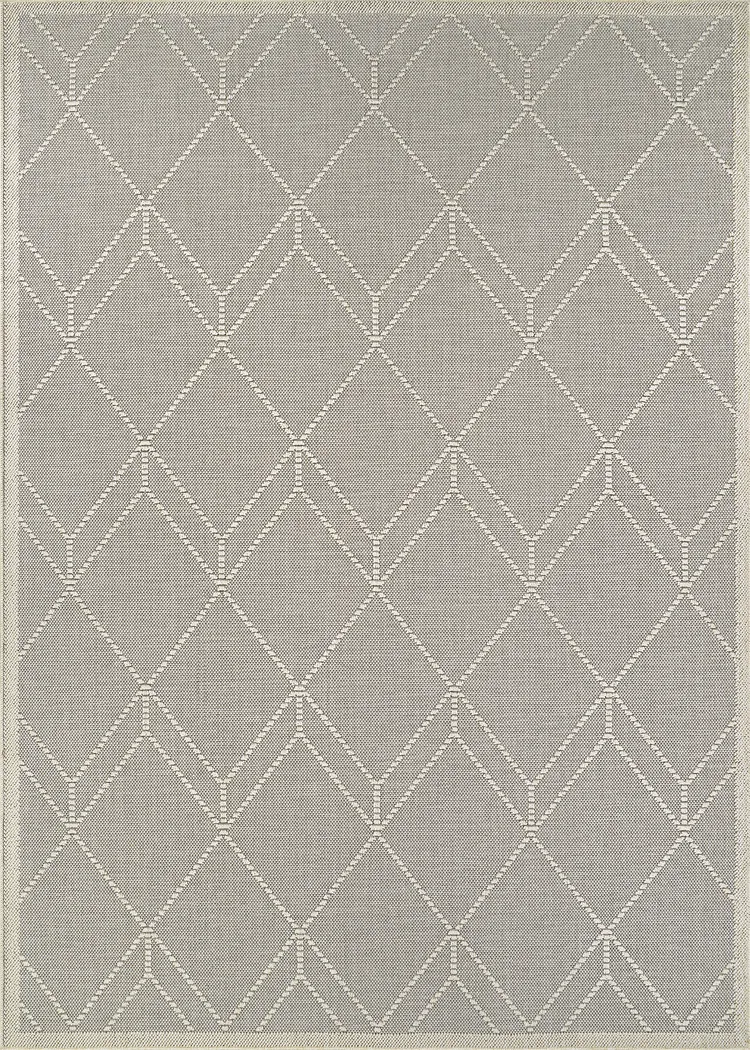 Tamiya Dove Gray 7'10 x 9'10 Indoor/Outdoor Rug - Thumbnail - Image 1