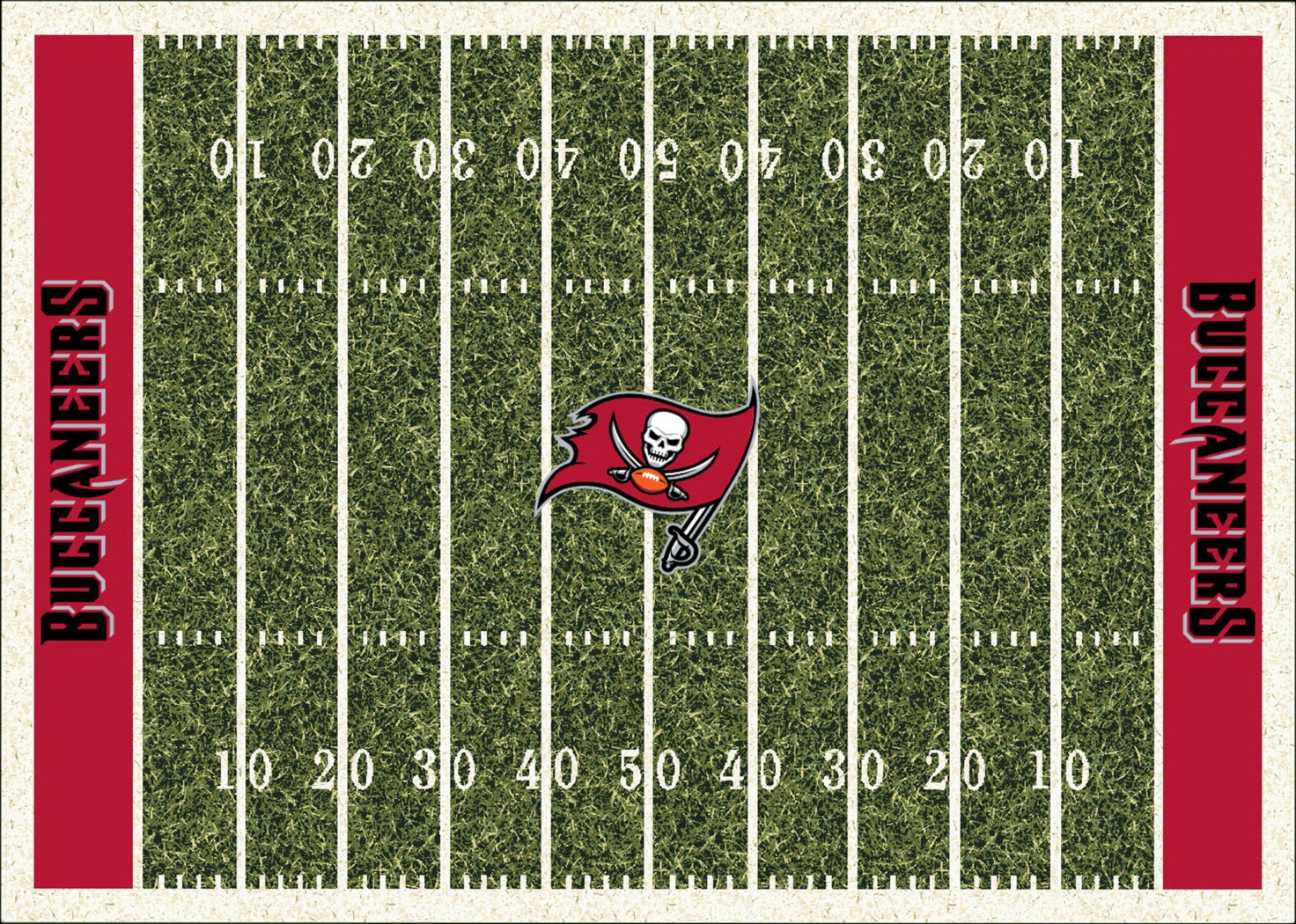 Tampa Bay Buccaneers Green 4' x 6' Rug - Thumbnail - Image 1