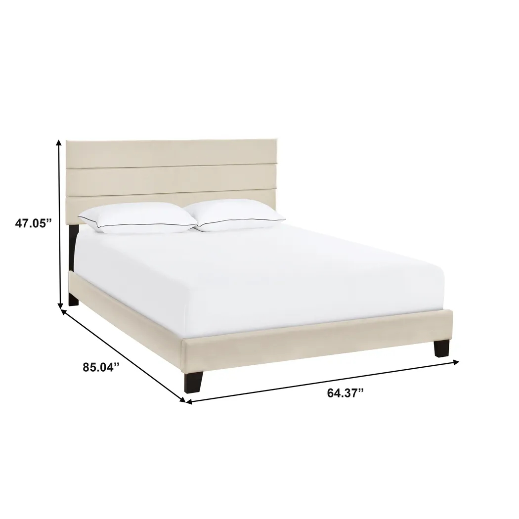 Tampania Beige Queen Bed - Image 9