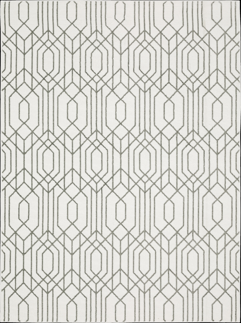 Tamun White 7'10 x 10'10 Rug - Thumbnail - Image 1