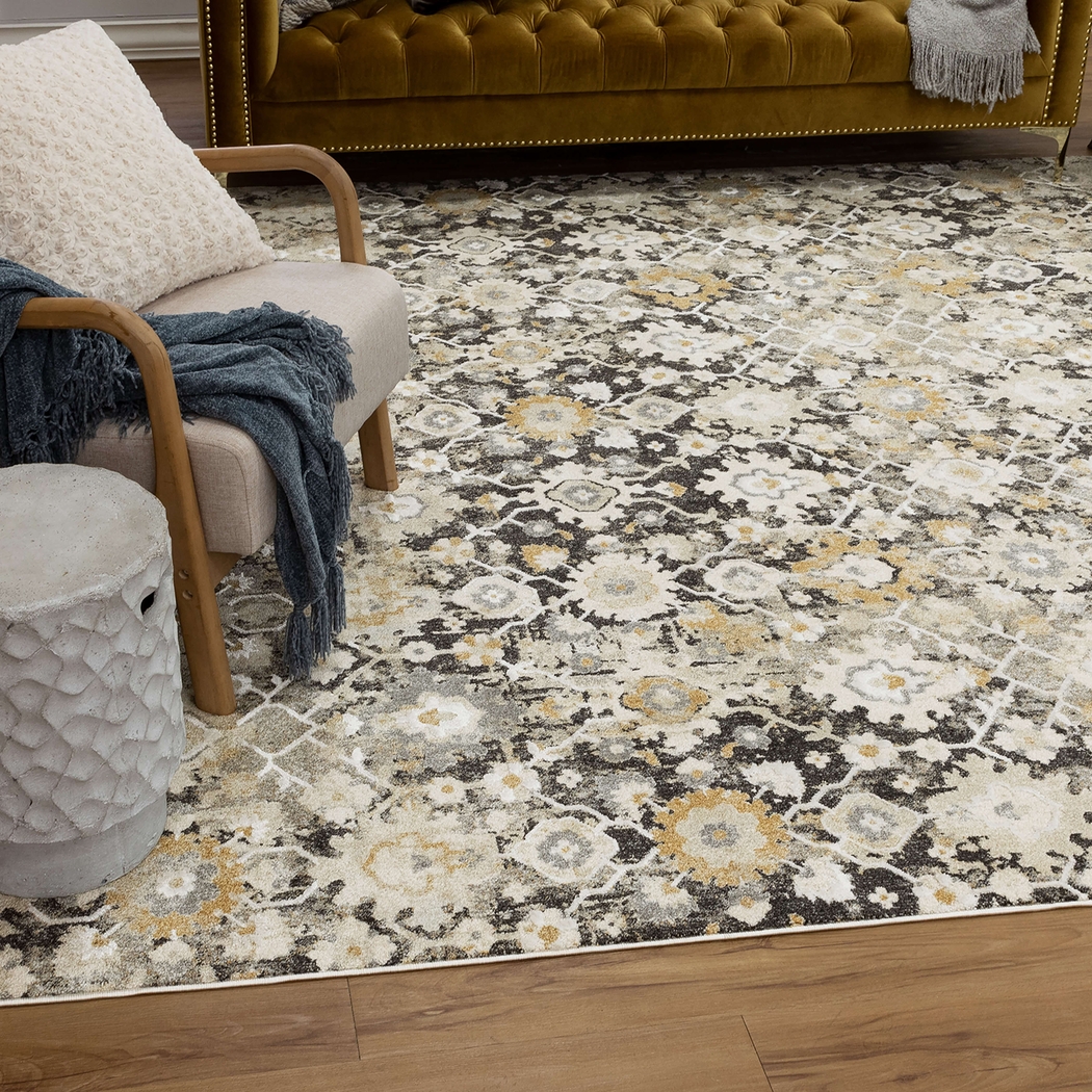 Tamwick Gray 5' x 7'6 Rug - Thumbnail - Image 3