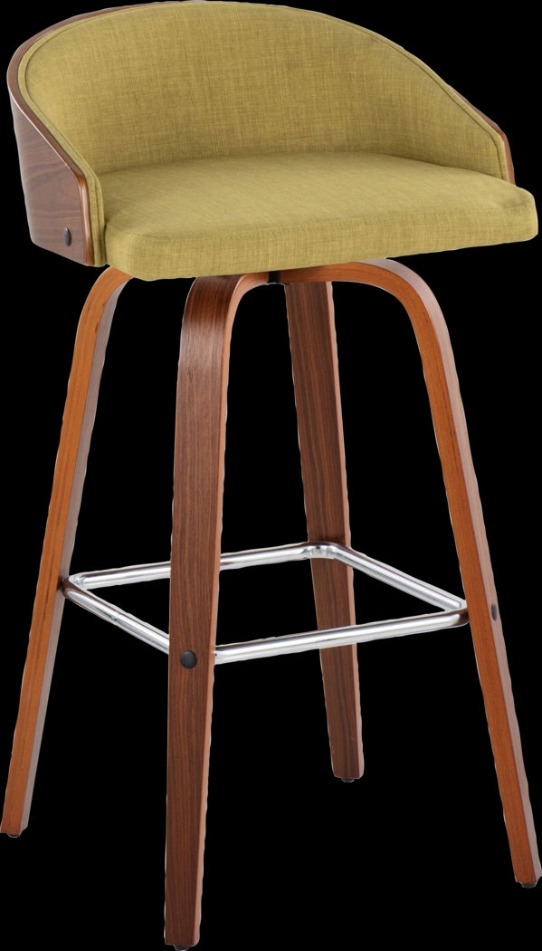 Tanacross Green Swivel Barstool, Set of 2 - Thumbnail - Image 6
