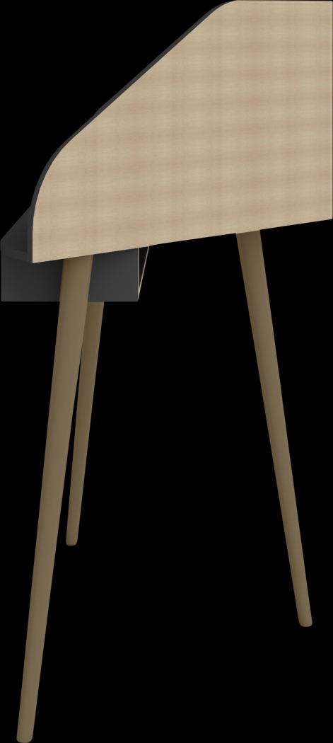 Tanbark Black Corner Desk - Thumbnail - Image 5