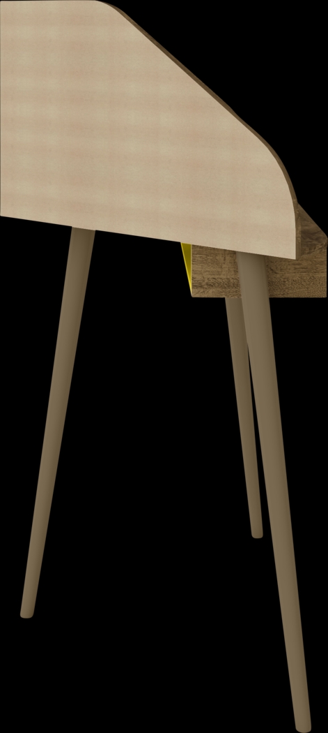 Tanbark Brown Corner Desk - Thumbnail - Image 4