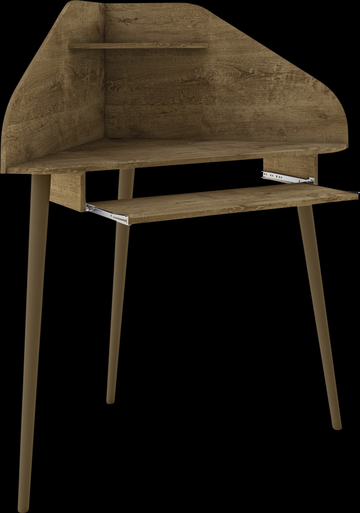 Tanbark Chestnut Corner Desk - Thumbnail - Image 3