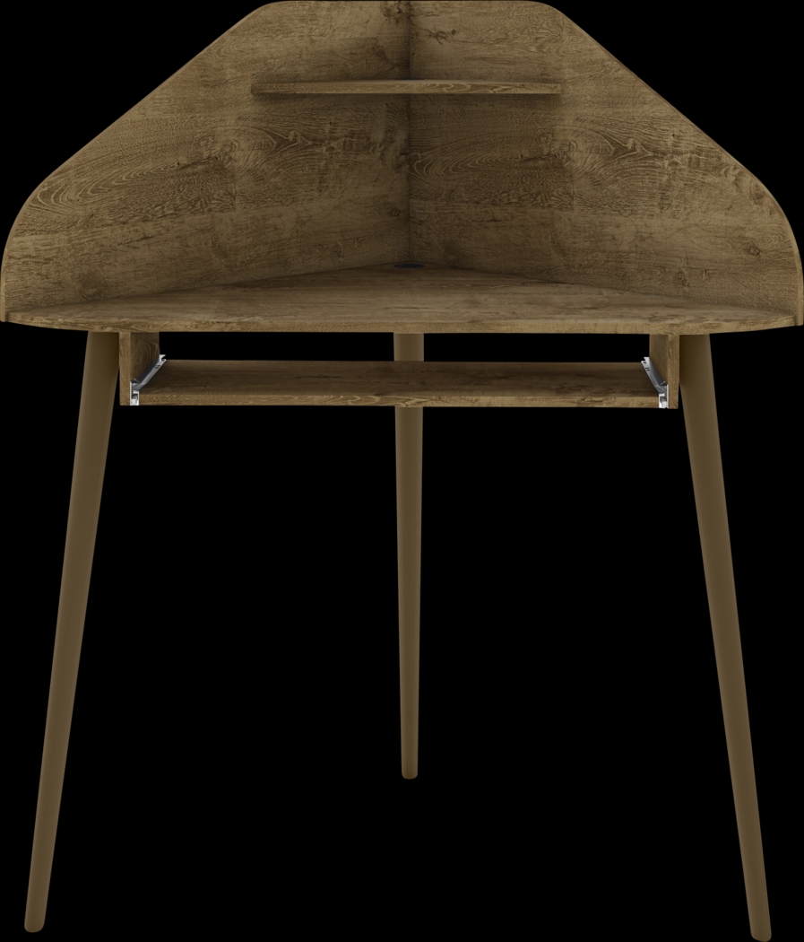 Tanbark Chestnut Corner Desk - Thumbnail - Image 1