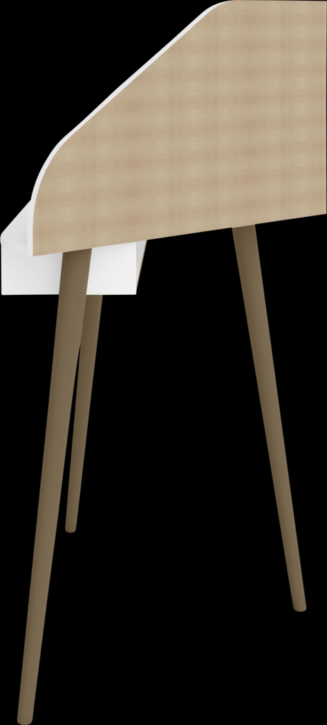 Tanbark White Corner Desk - Thumbnail - Image 3