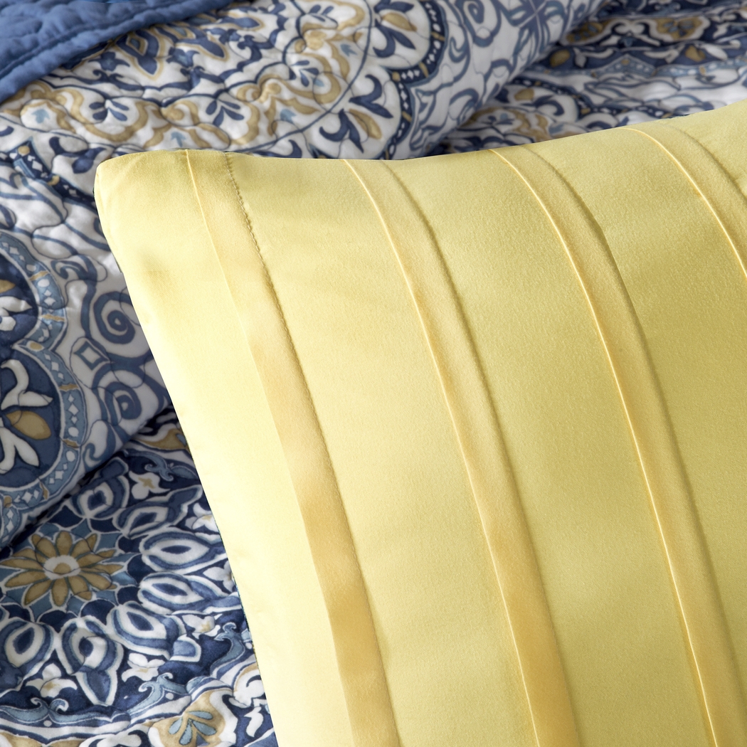 Tangiers Blue 6 Pc Queen Coverlet Set - Thumbnail - Image 5
