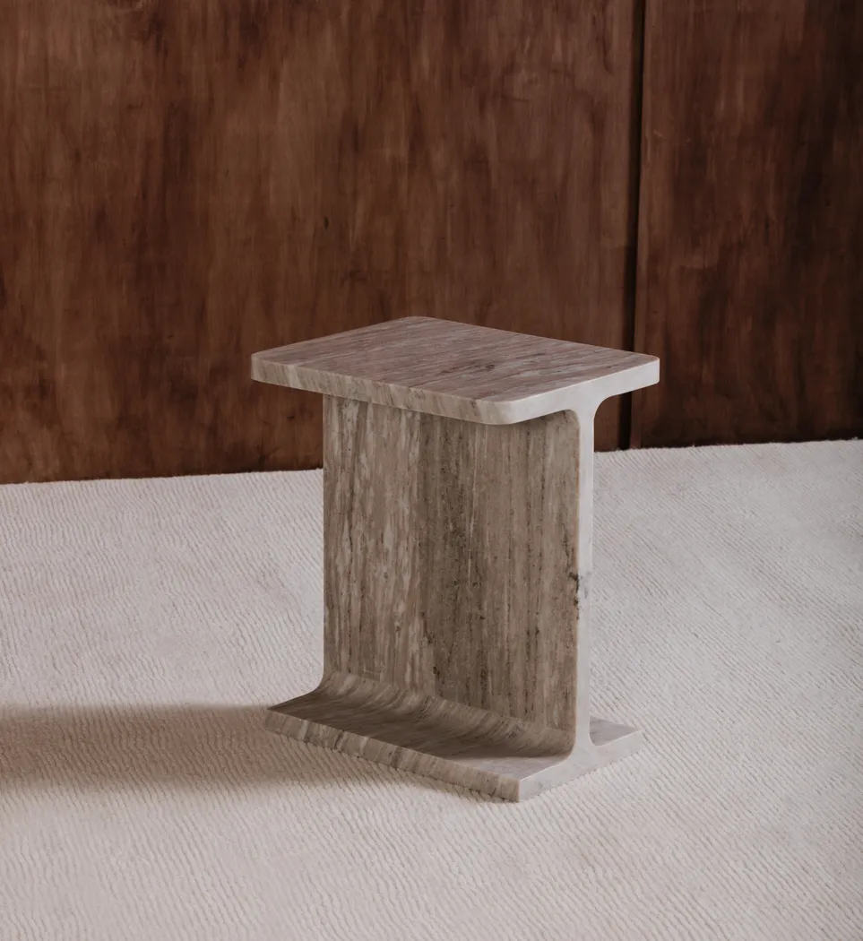 Taniaa Beige End Table - Thumbnail - Image 2