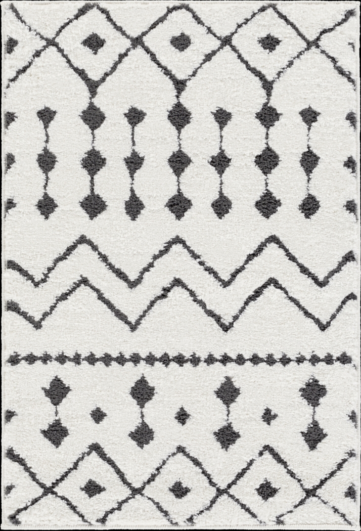 Tanlaw Black 4'3 x 5'11 Rug - Thumbnail - Image 1