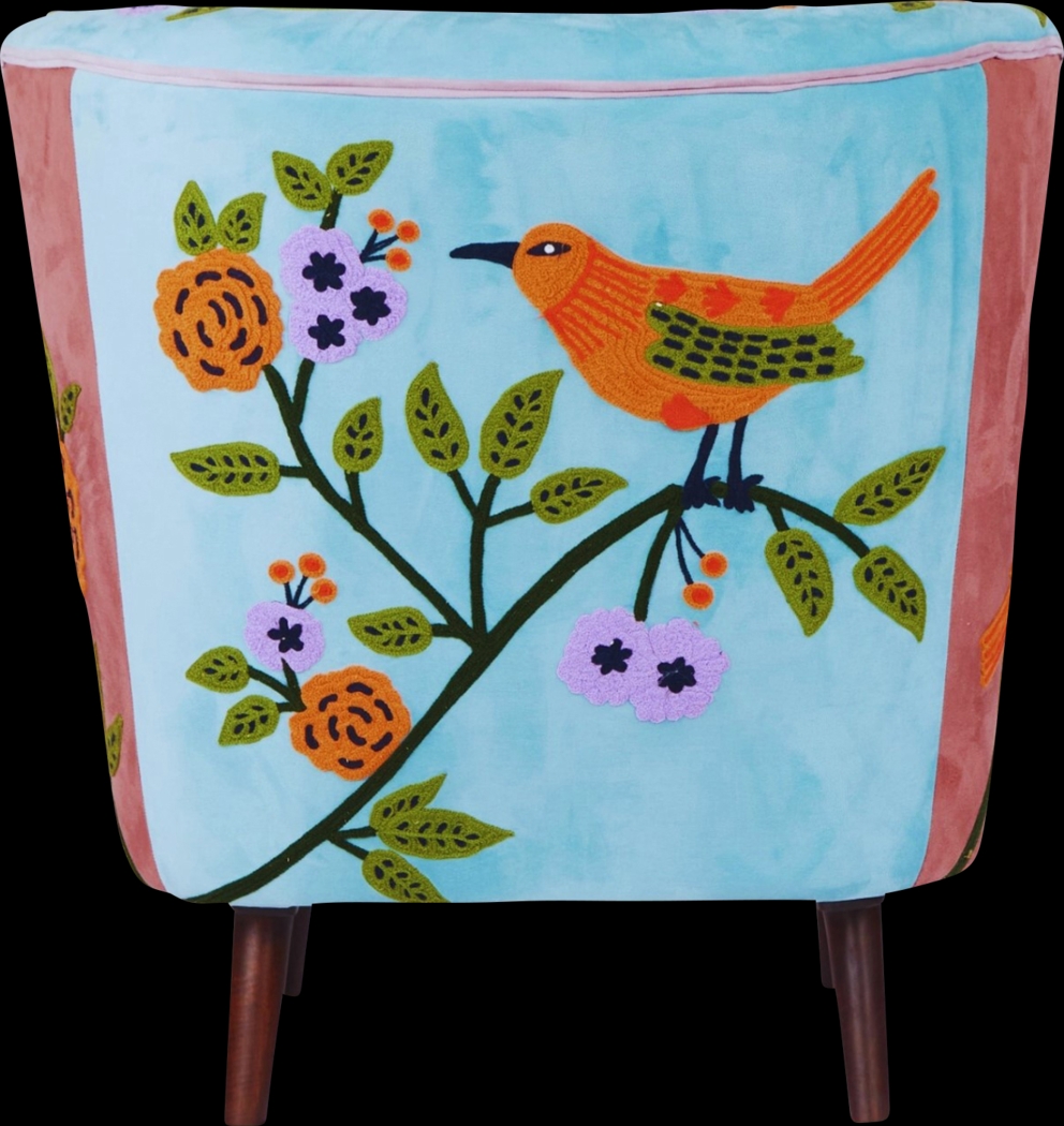 Tansya Blue/Multi Accent Chair - Thumbnail - Image 5