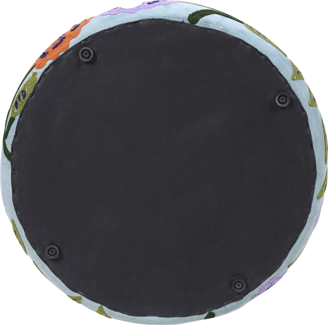 Tansya Blue Ottoman - Thumbnail - Image 4