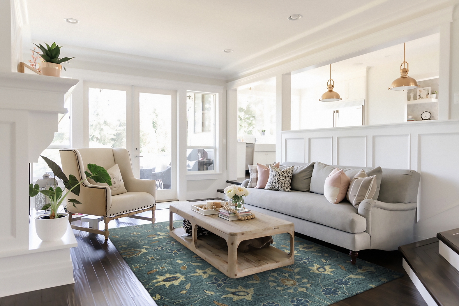 Tanulia Blue 8' x 10' Rug - Thumbnail - Image 2