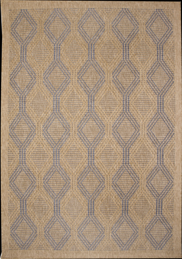 Taos Hills Navy 5'3 x 7'3 Indoor/Outdoor Rug - Thumbnail - Image 1