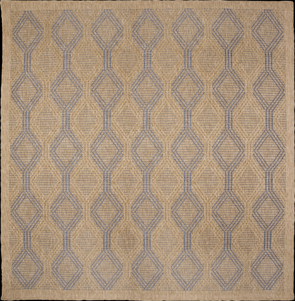 Taos Hills Navy 7'10 Square Indoor/Outdoor Rug - Thumbnail - Image 1