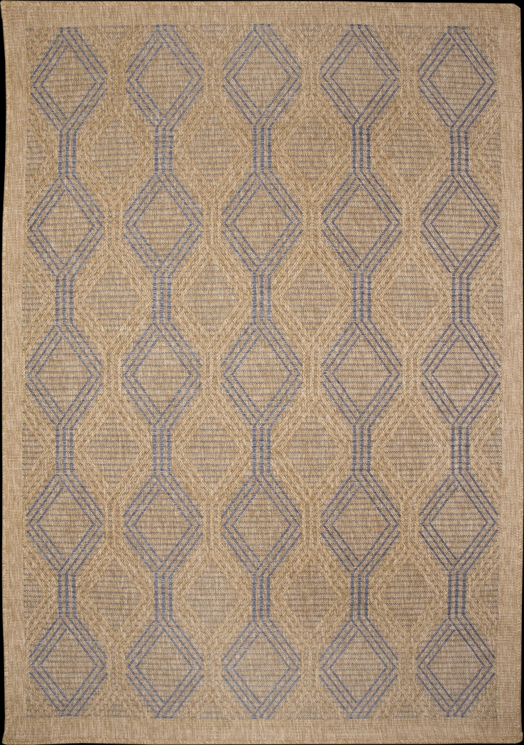 Taos Hills Tan 6'6 x 9'4 Outdoor Rug - Thumbnail - Image 1