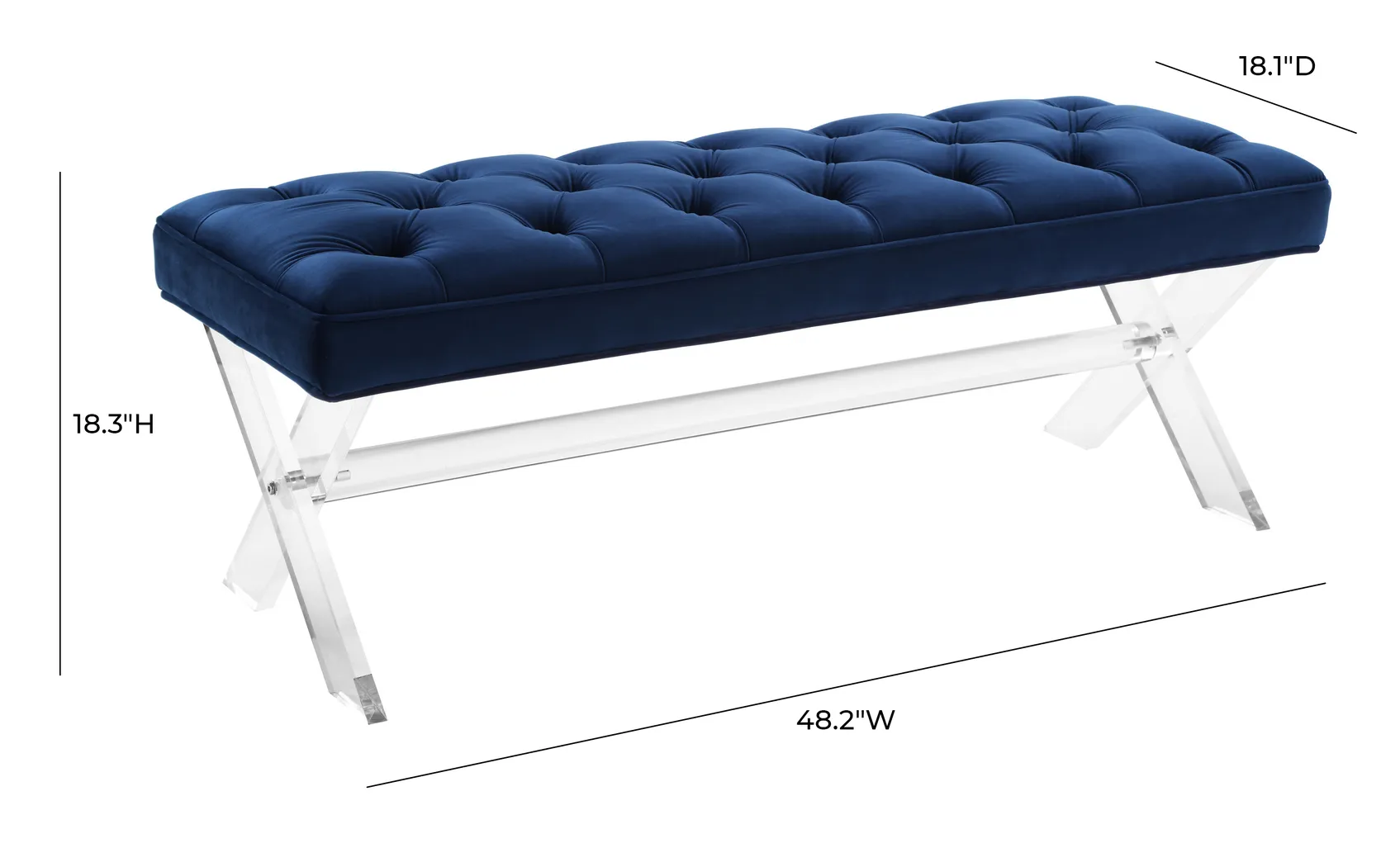 Taresa Navy Bench - Thumbnail - Image 6