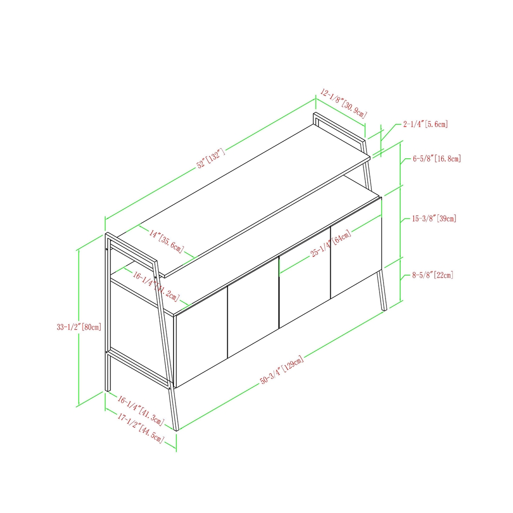Tareyton Gray 52 in. Console - Thumbnail - Image 5