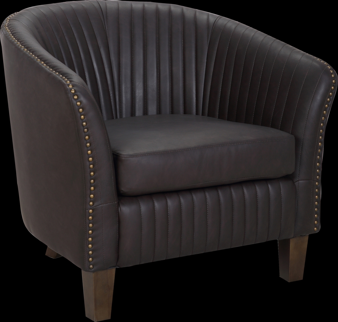 Tarlton Chocolate Accent Chair - Thumbnail - Image 1
