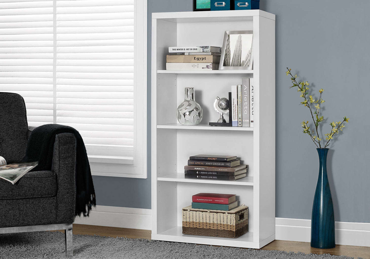 Tarpley White Bookcase - Thumbnail - Image 2