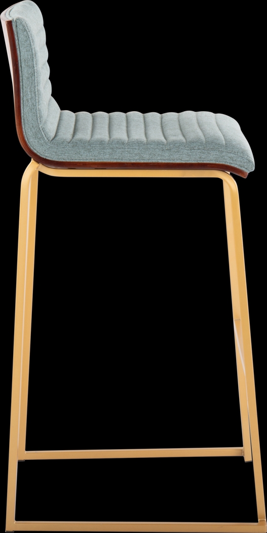 Tatesbrook I Green Barstool, Set of 2 - Thumbnail - Image 3