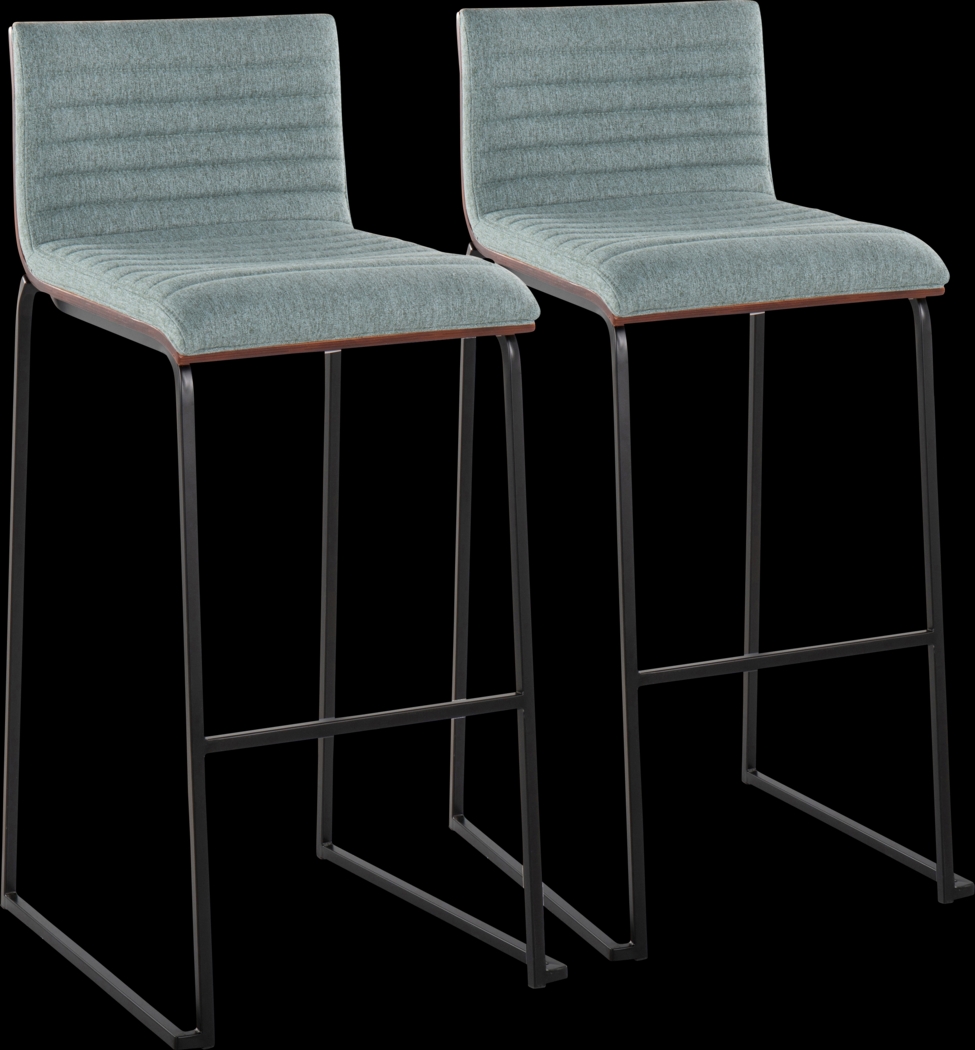 Tatesbrook II Green Barstool, Set of 2 - Thumbnail - Image 1