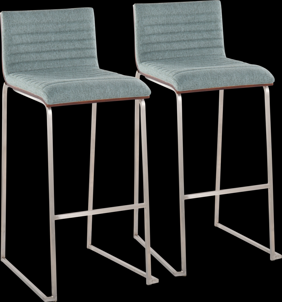 Tatesbrook III Green Barstool, Set of 2 - Thumbnail - Image 1