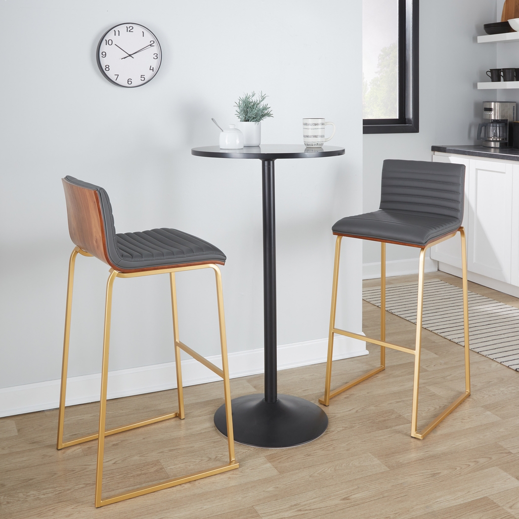 Tatesbrook IV Gray Barstool, Set of 2 - Thumbnail - Image 2