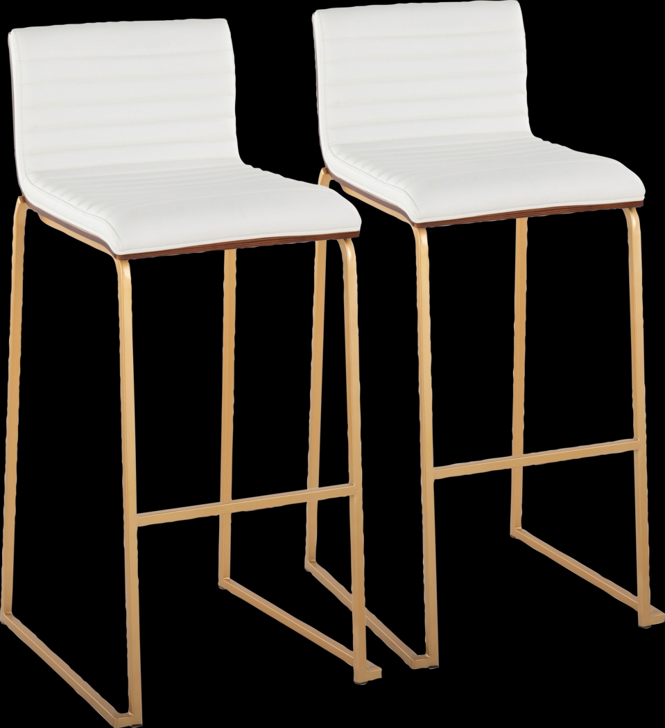 Tatesbrook IV White Barstool, Set of 2 - Thumbnail - Image 1