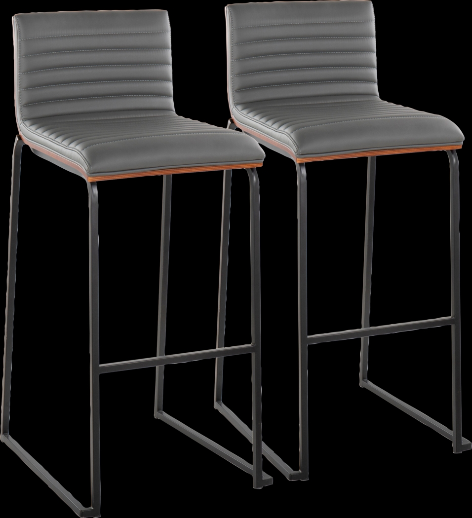 Tatesbrook V Gray Barstool, Set of 2 - Thumbnail - Image 1