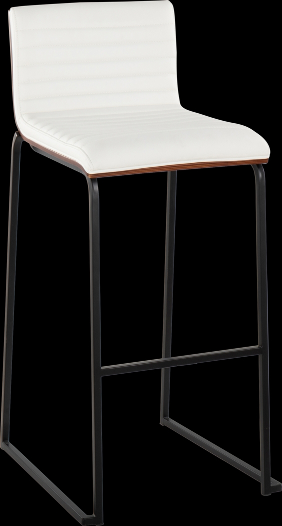 Tatesbrook V White Barstool, Set of 2 - Thumbnail - Image 4