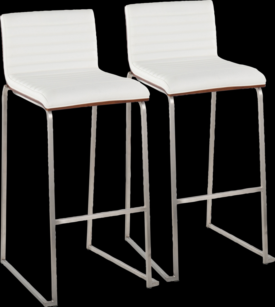Tatesbrook VI White Barstool, Set of 2 - Thumbnail - Image 1