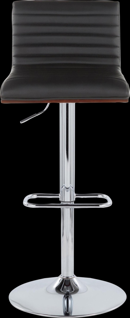 Tatesbrook VIII Black Adjustable Swivel Barstool, Set of 2 - Thumbnail - Image 8