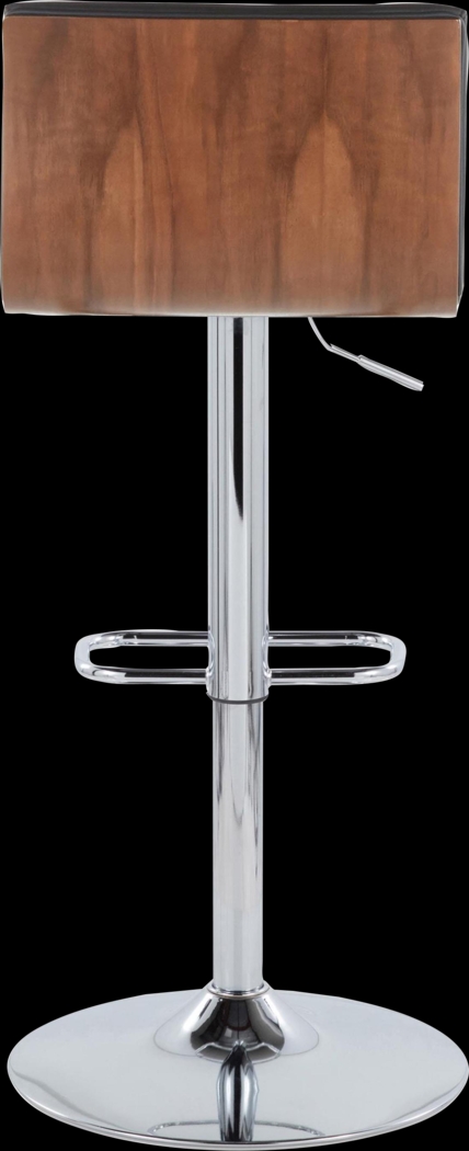 Tatesbrook VIII Black Adjustable Swivel Barstool, Set of 2 - Thumbnail - Image 9