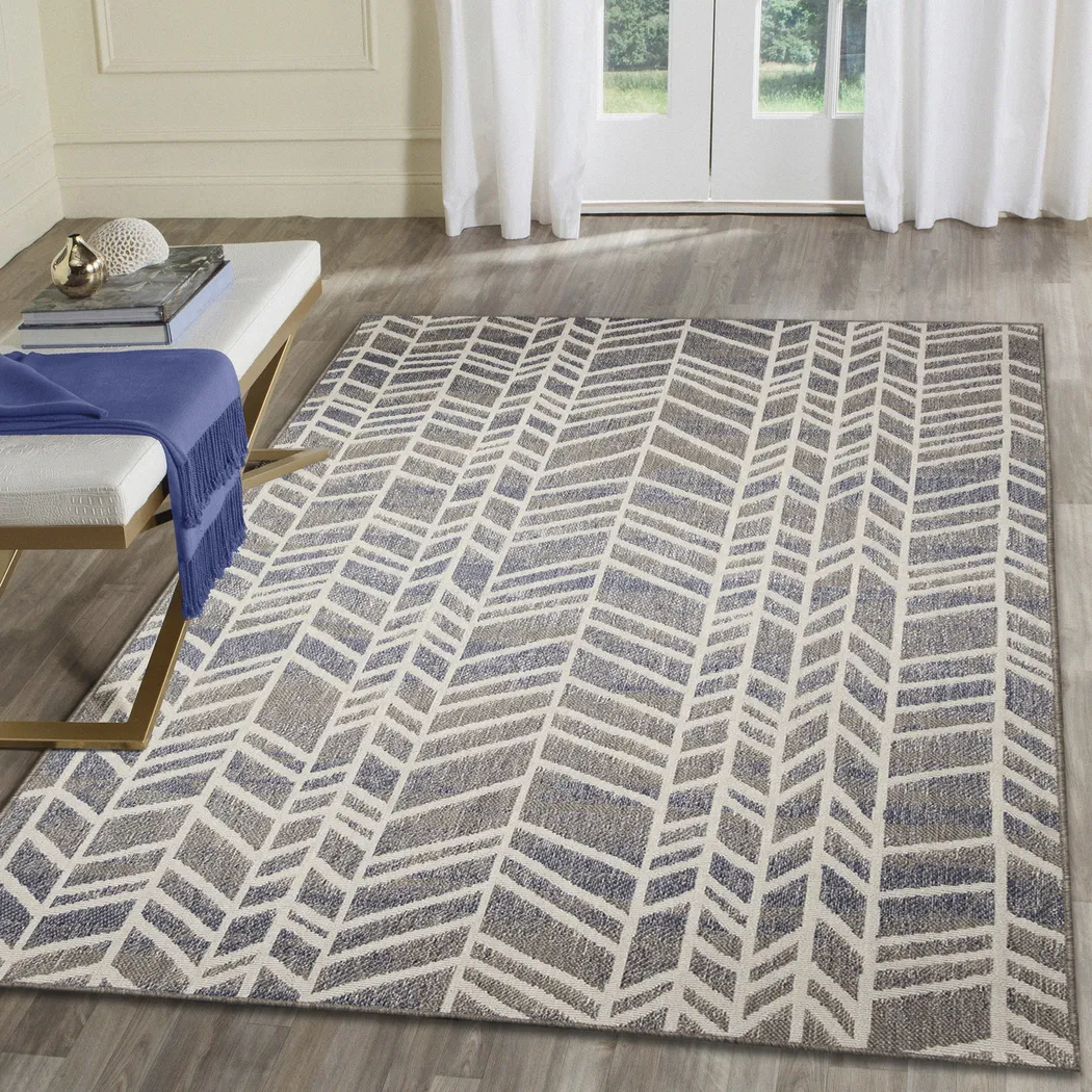 Taunney Multi 6'6 x 9'4 Indoor/Outdoor Rug - Thumbnail - Image 3