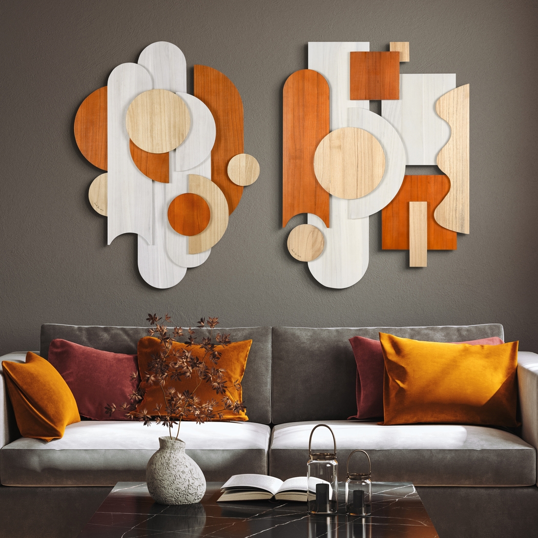 Tavalopa Beige Wall Decor, Set of 2 - Thumbnail - Image 2