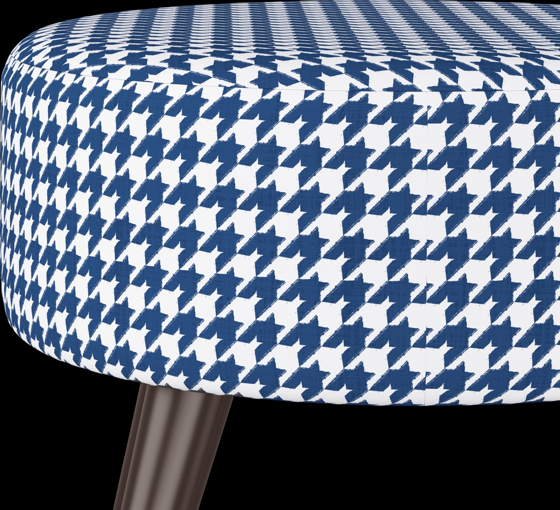 Tavares Blue Ottoman - Thumbnail - Image 3