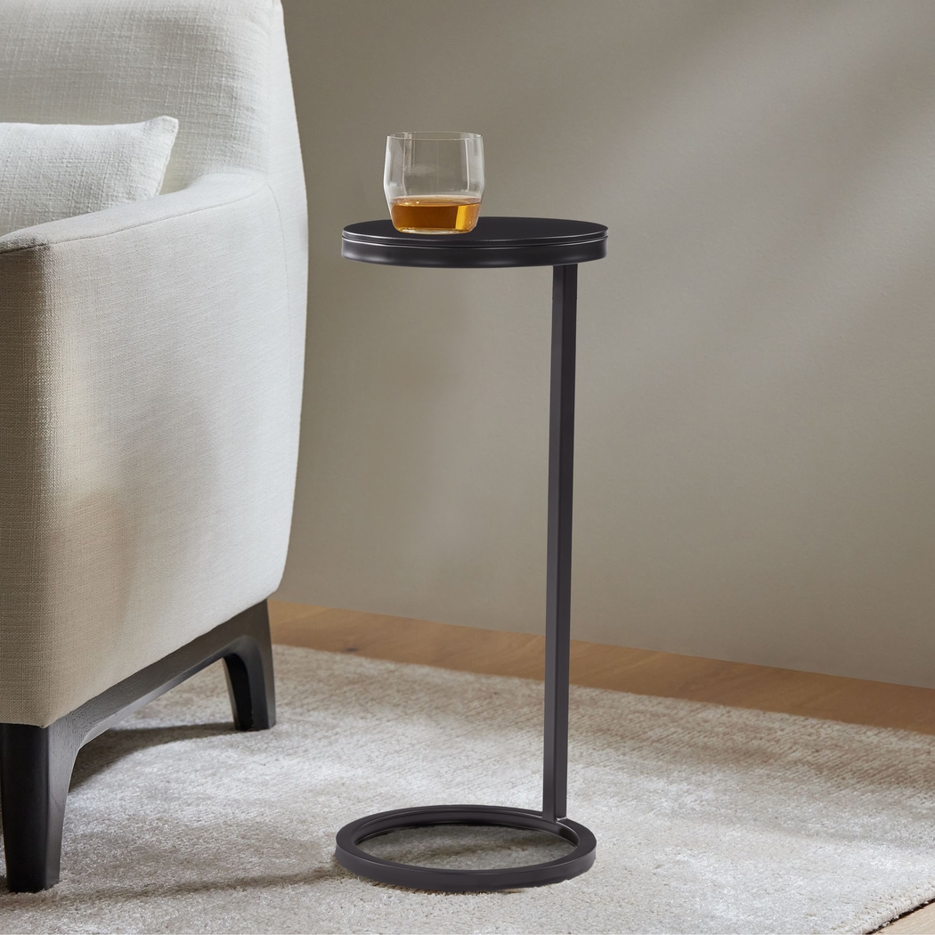 Tavau Black Accent Table - Thumbnail - Image 2