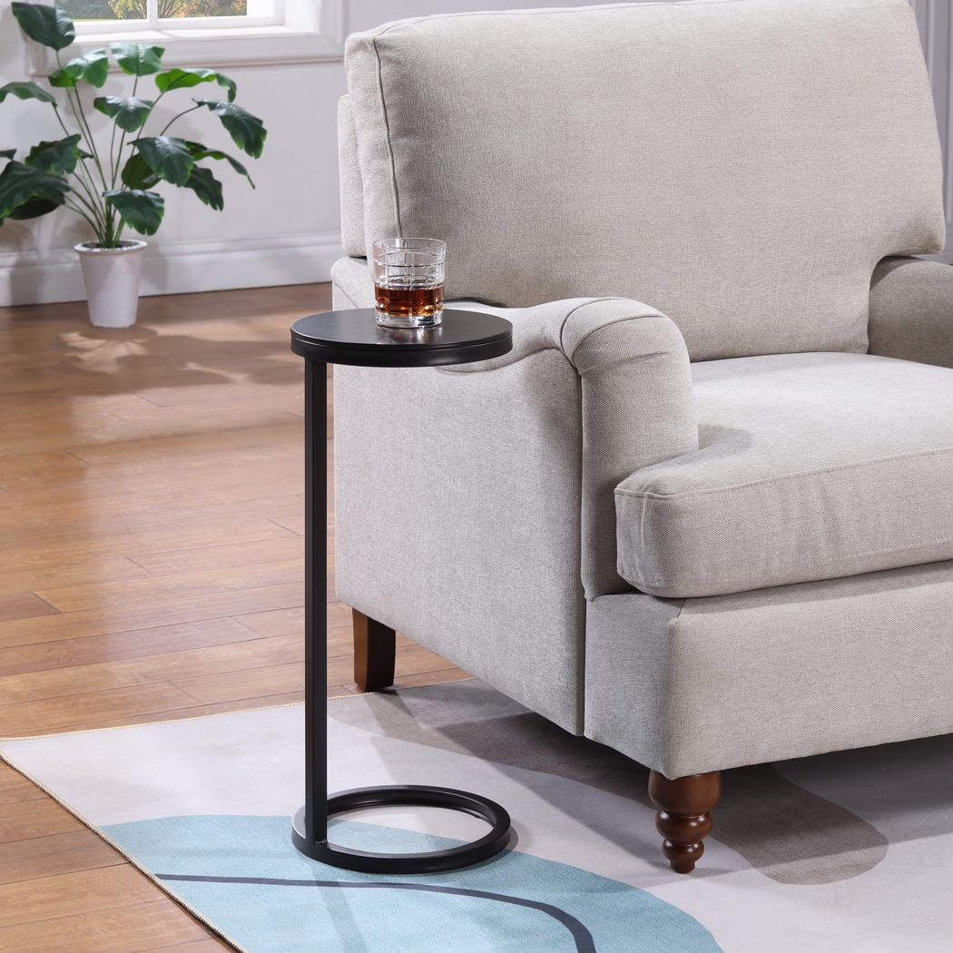 Tavau Black Accent Table - Thumbnail - Image 3