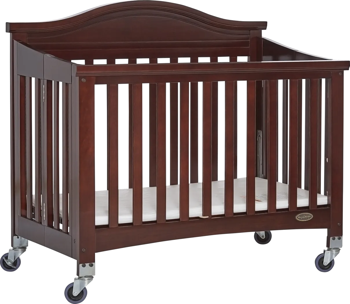 Tavia Espresso Mini Folding Portable Crib - Thumbnail - Image 1